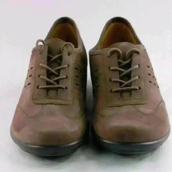 Hotter Suade Leather Cayla Shoes Oxfords - Picture 3 of 8